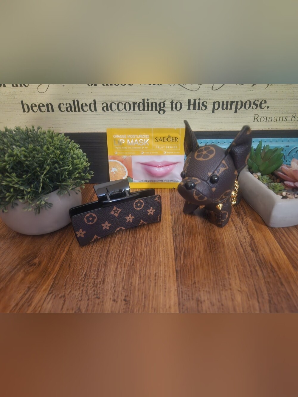 LV FASHION CLIP & CHARM GLAM BUNDLE - BROWN